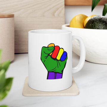 LGBT Fist-Ceramic Mug 11oz
