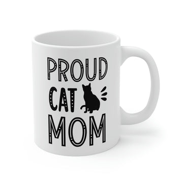Proud Cat Mom -Ceramic Mug 11oz