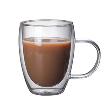 Double Wall Glass Coffee Mug