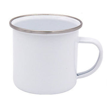 Letter Flowers Enamel Coffee Mugs