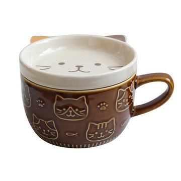 Cute Animal Coffee Cup with Lid