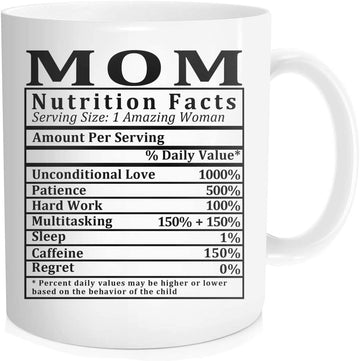 Mom Nutritional Facts Label Coffee Mug